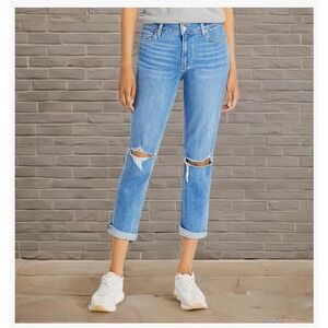 Paige Womens Brigitte Mid Rise Boyfriend Jeans‎ Flat Front Size 29